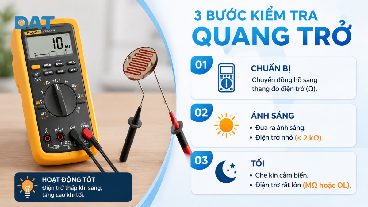 3 bước kiểm tra quang trở bằng đồng hồ vạn năng.jpg