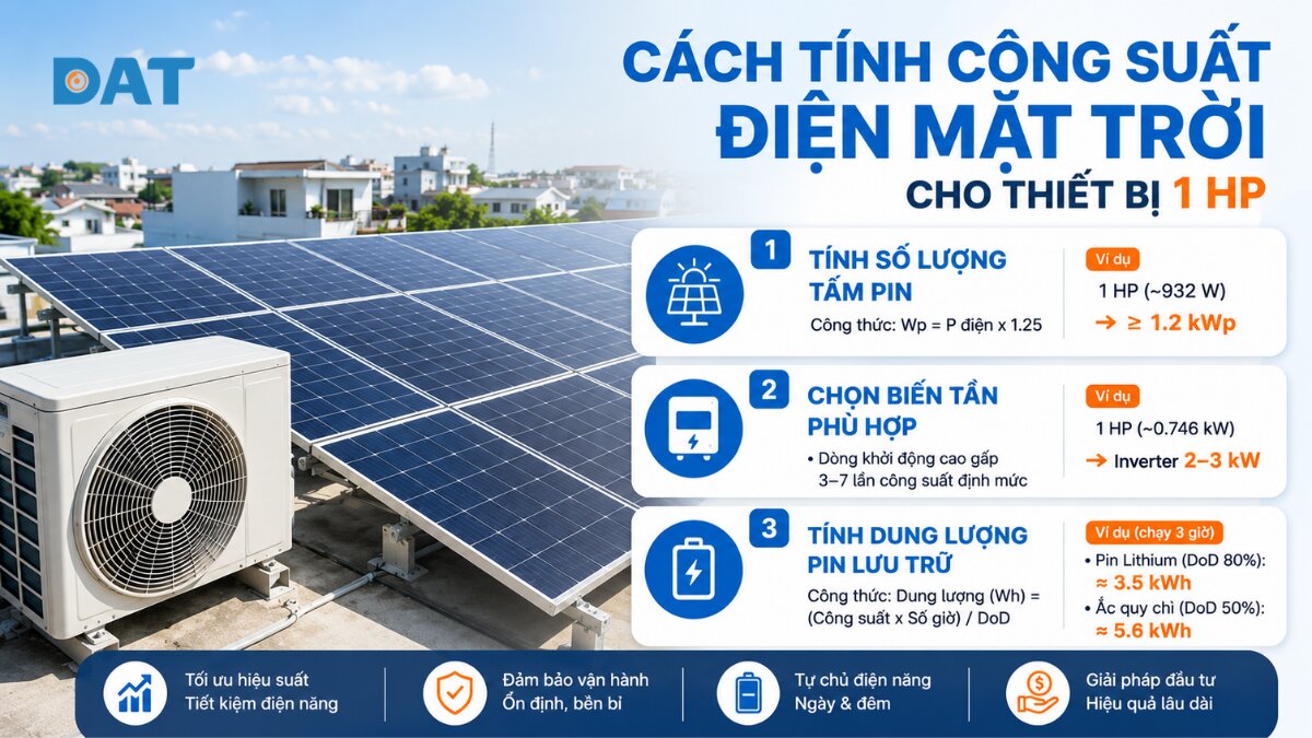 3 cách tính công suất hệ thống điện mặt trời cho thiết bị 1 HP.jpg
