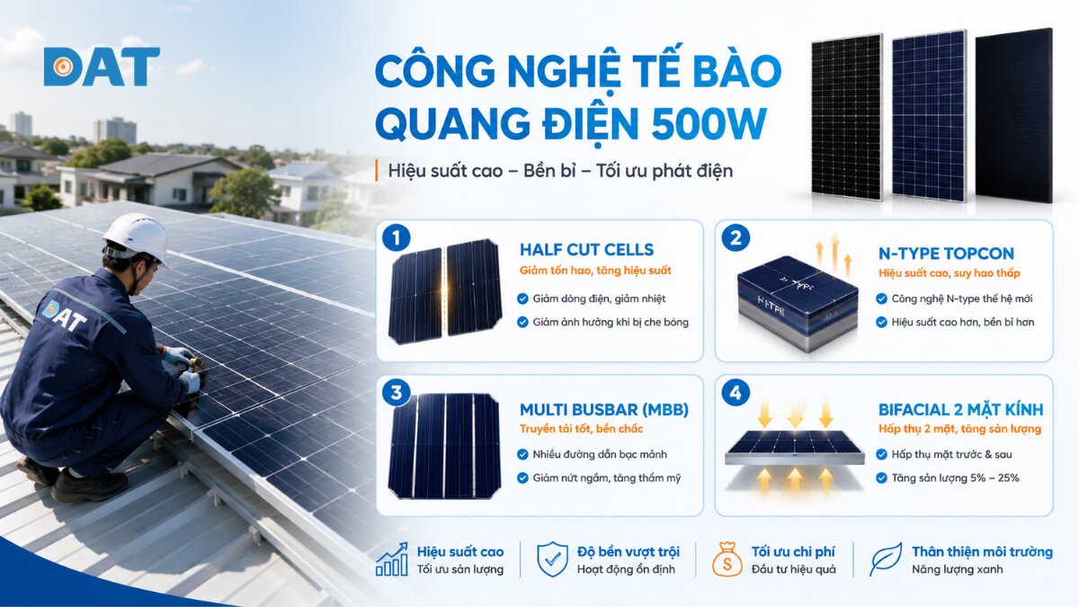 4 công nghệ tế bào quang điện ứng dụng trên tấm pin 500W.jpg