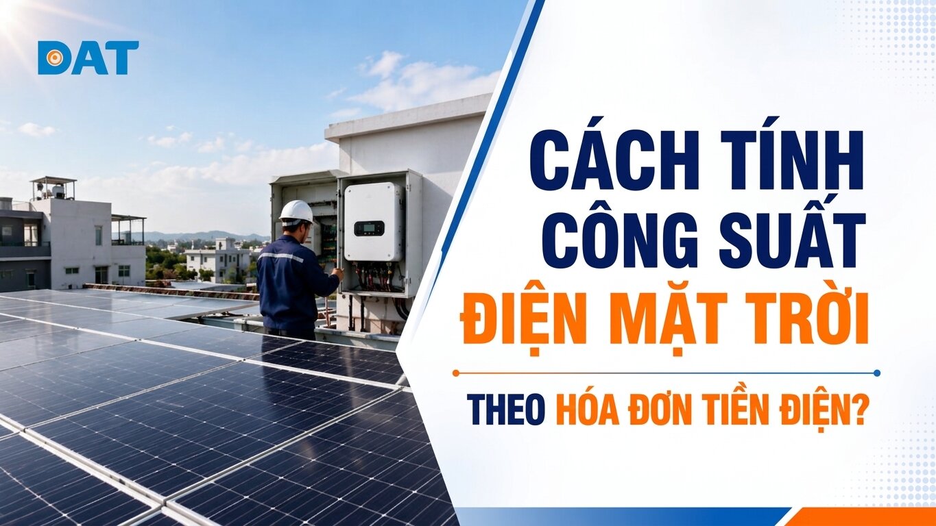 Tư vấn điện mặt trời theo hóa đơn tiền điện chi tiết 2026