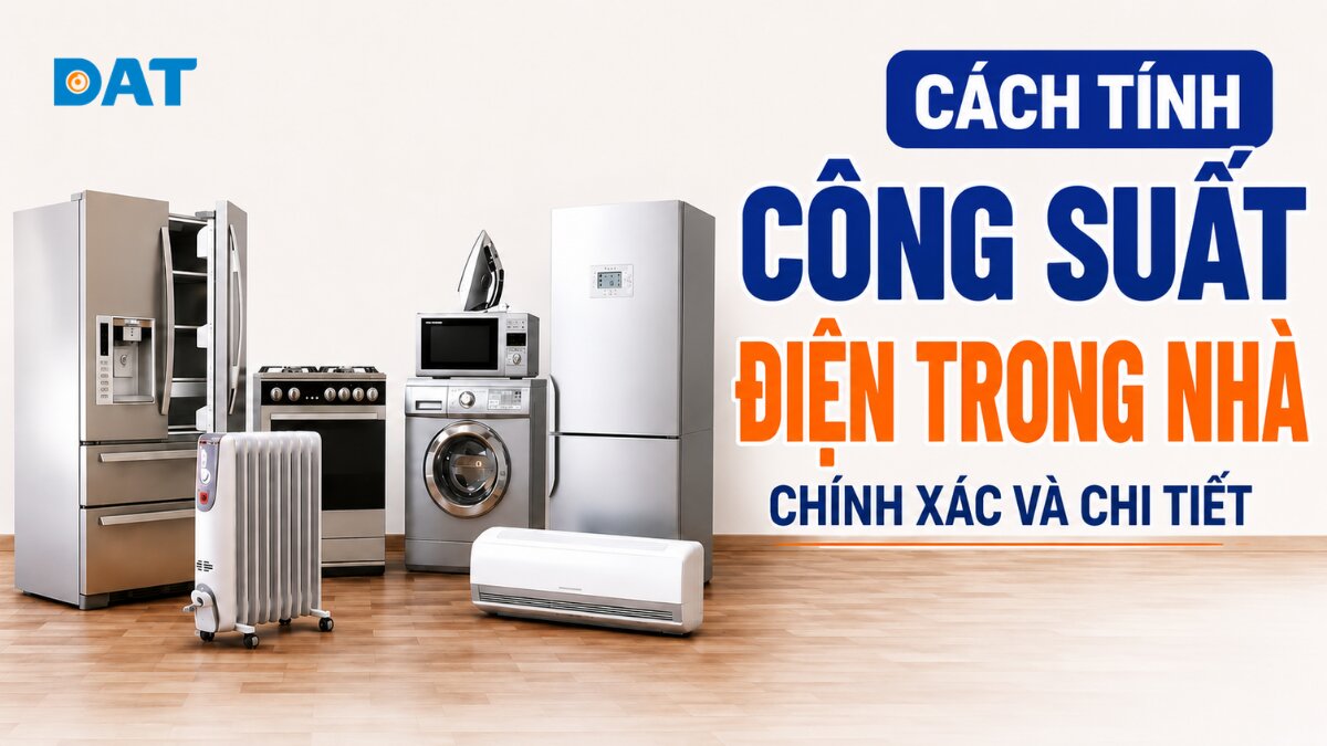 Cách tính công suất điện trong nhà chính xác và chi tiết