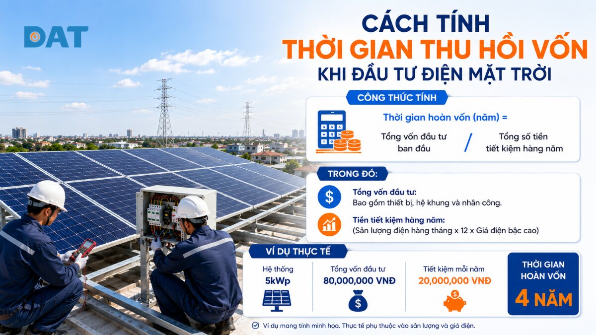 Cách tính thời gian thu hồi vốn khi đầu tư điện mặt trời.jpg