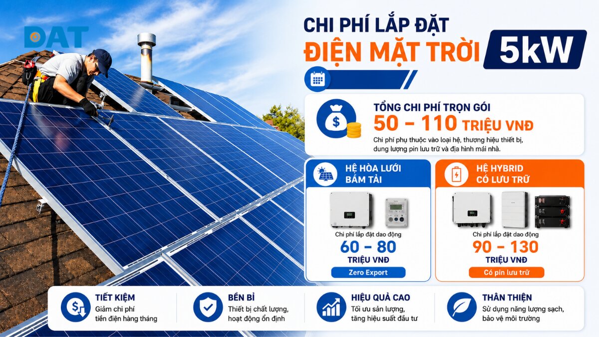 Chi phí lắp đặt điện mặt trời 5kW năm 2026.jpg