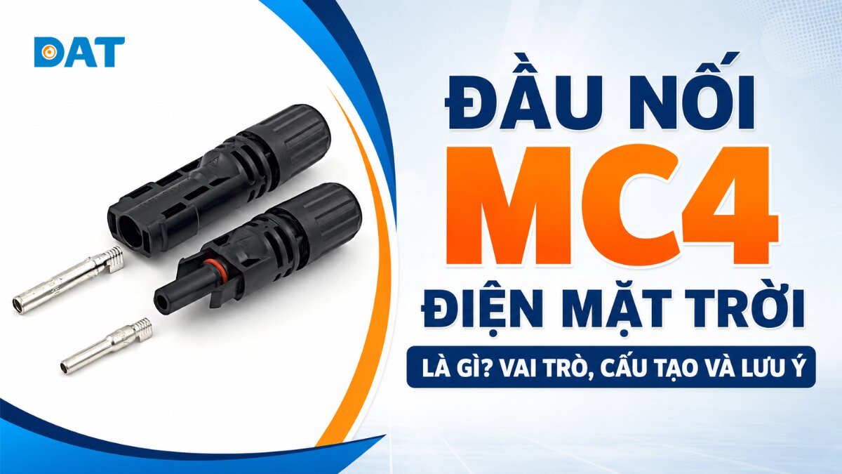 Đầu nối MC4 điện mặt trời là gì? Vai trò, cấu tạo và lưu ý