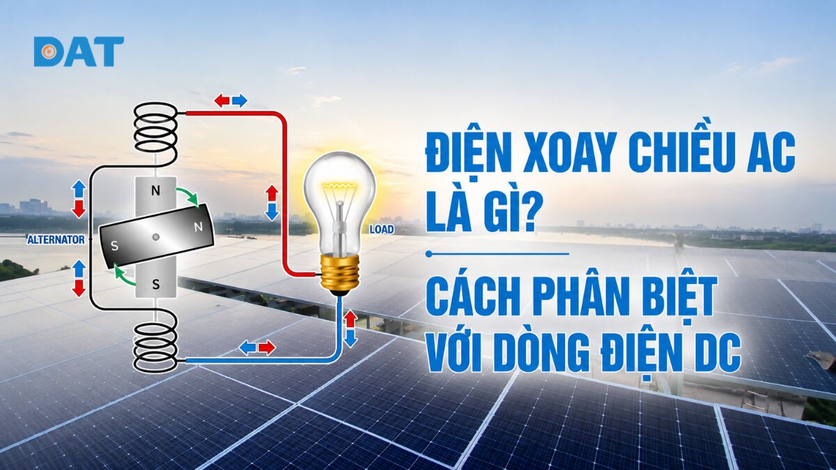 Điện xoay chiều AC là gì? Cách phân biệt với dòng điện DC