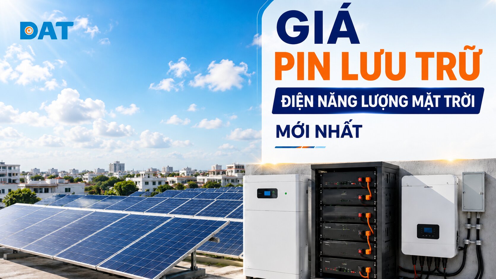 Giá pin lưu trữ điện năng lượng mặt trời mới trong năm 2026