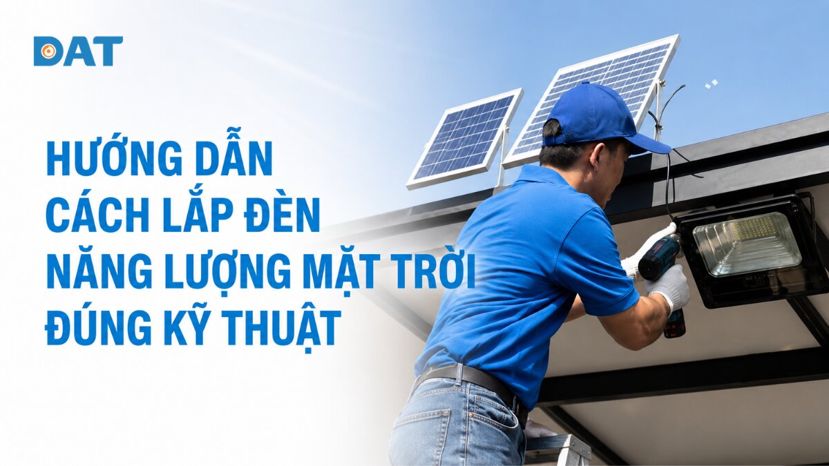 Hướng dẫn cách lắp đèn năng lượng mặt trời đúng kỹ thuật