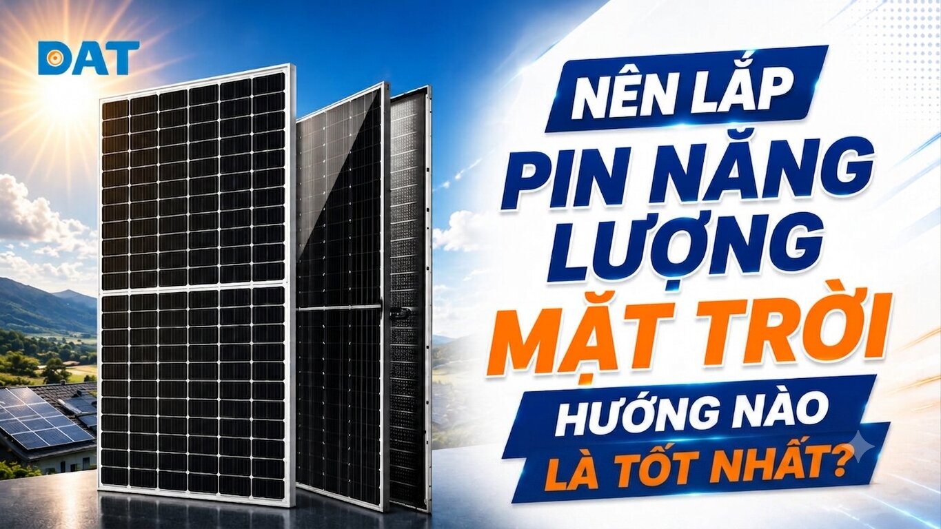 Nên lắp pin năng lượng mặt trời hướng nào là tốt nhất?