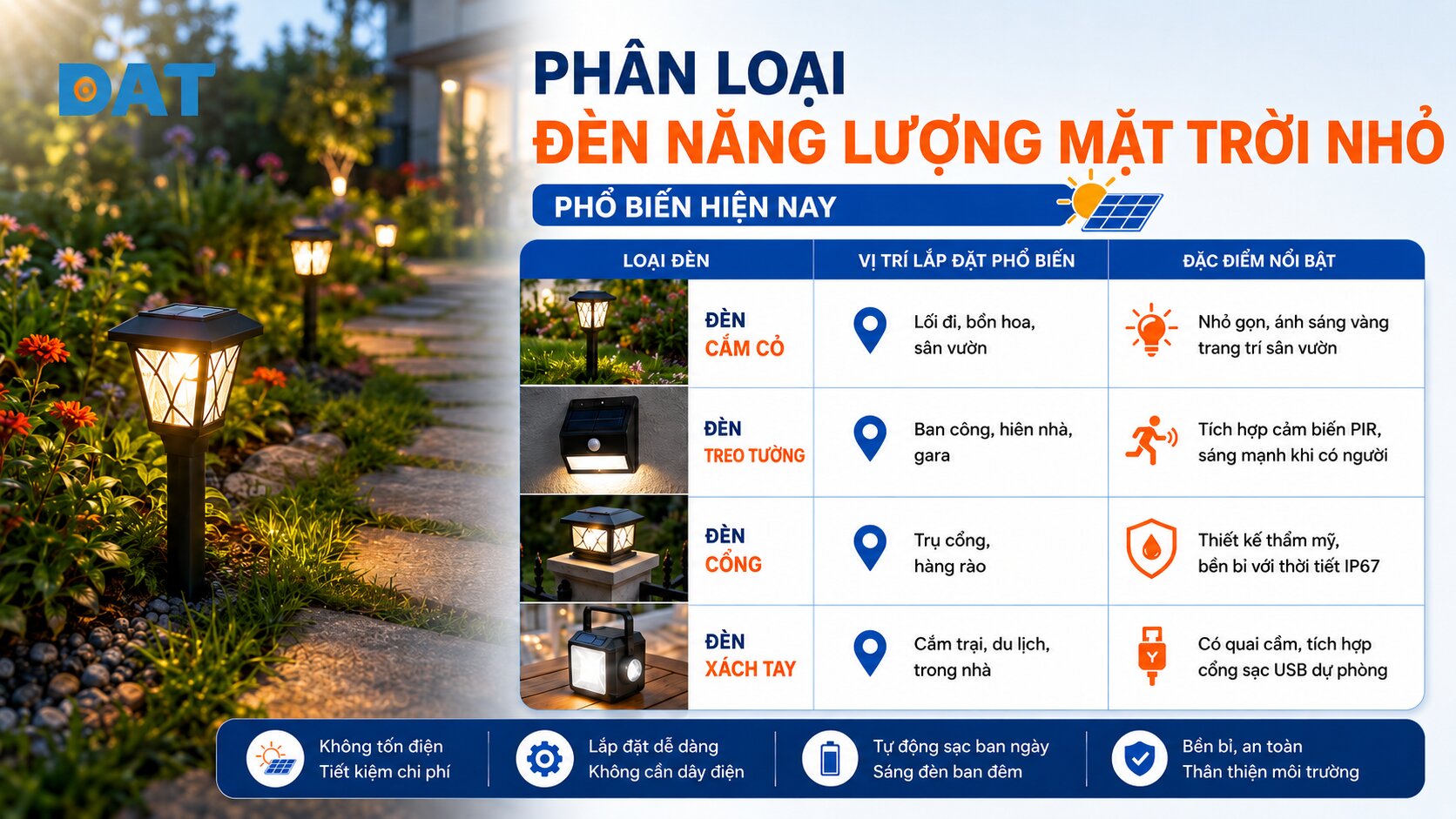 Phân loại 4 mẫu đèn năng lượng mặt trời nhỏ phổ biến.jpg