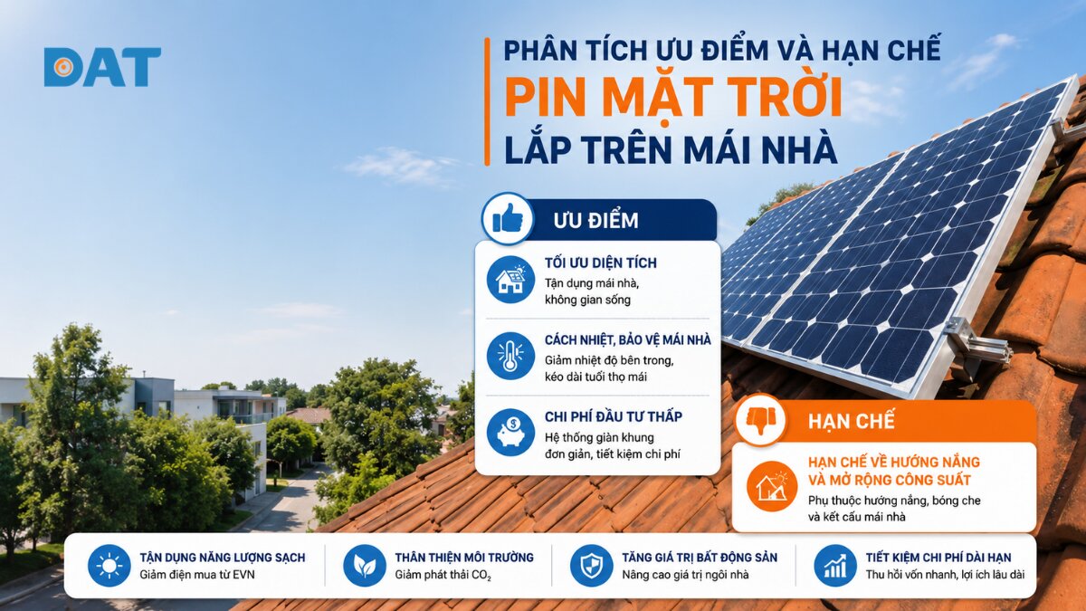 Phân tích ưu điểm và hạn chế của pin mặt trời lắp trên mái nhà.jpg