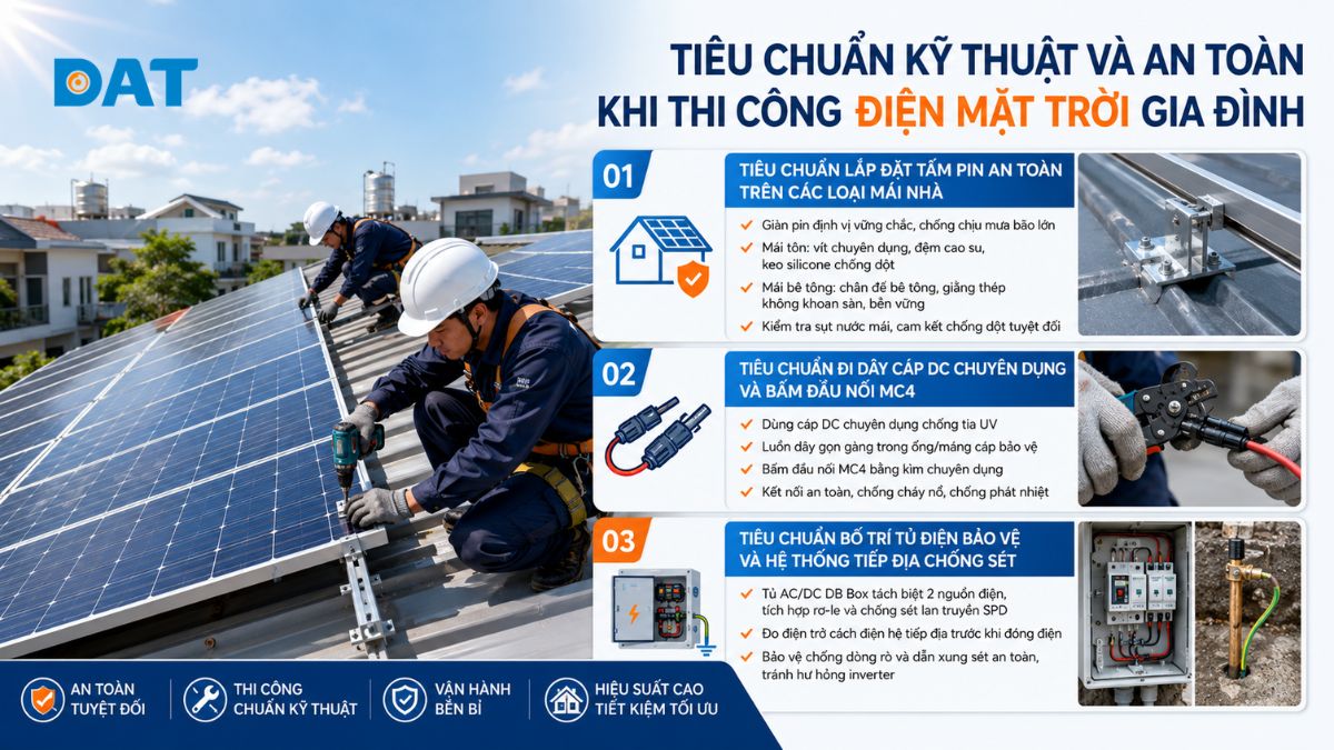 Tiêu chuẩn kỹ thuật và an toàn khi thi công điện mặt trời gia đình.jpg